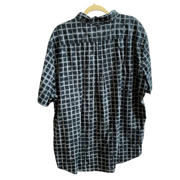 SEAN JOHN LEGACY Men’s 4XL Blue Check Button Up Collared Shirt Prove Them Wrong - Picture 2 of 16